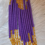 Purple Vinyl Crystal Beads