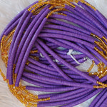 Purple Vinyl Crystal Beads