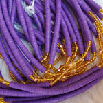 Purple Vinyl Crystal Beads