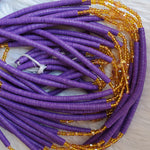 Purple Vinyl Crystal Beads