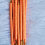 Orange and Gold Vinyl Beads